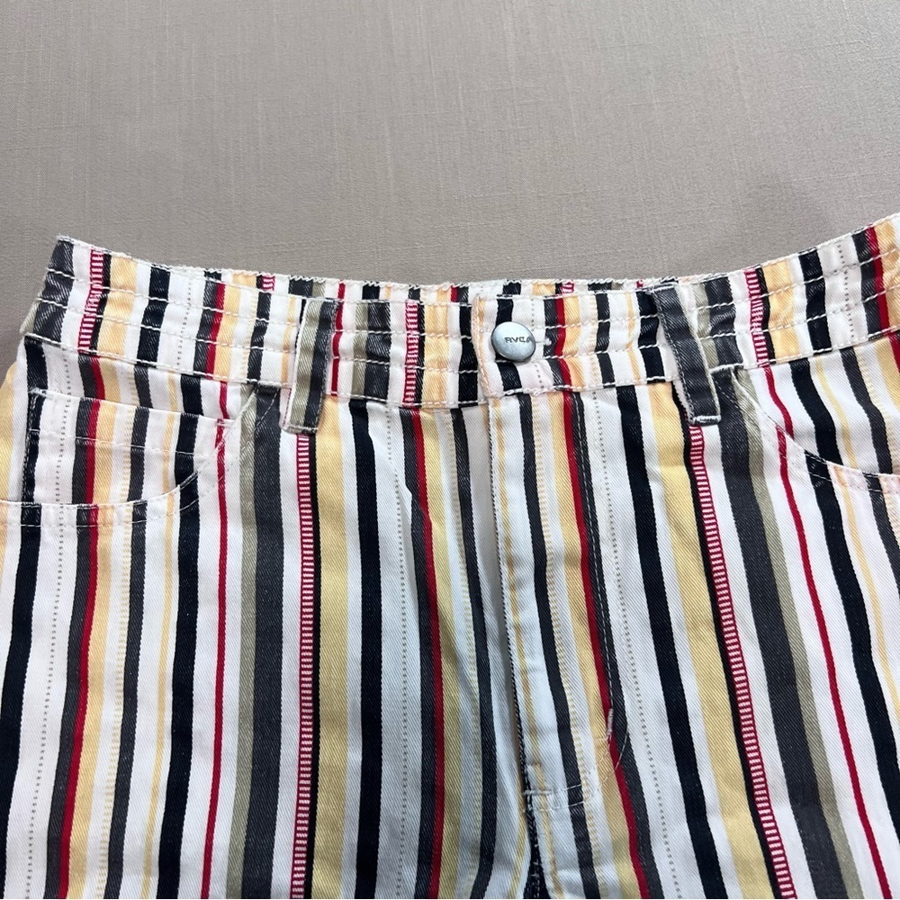 RVCA Chill Wave Striped Shorts Women’s XS | Retro Surf Skate Summer - Picture 4 of 12